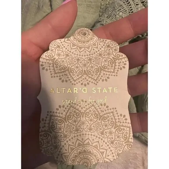 NWT Altar'd State Light Sage Puff Sleeve Dress – Size Small - Picture 3 of 3